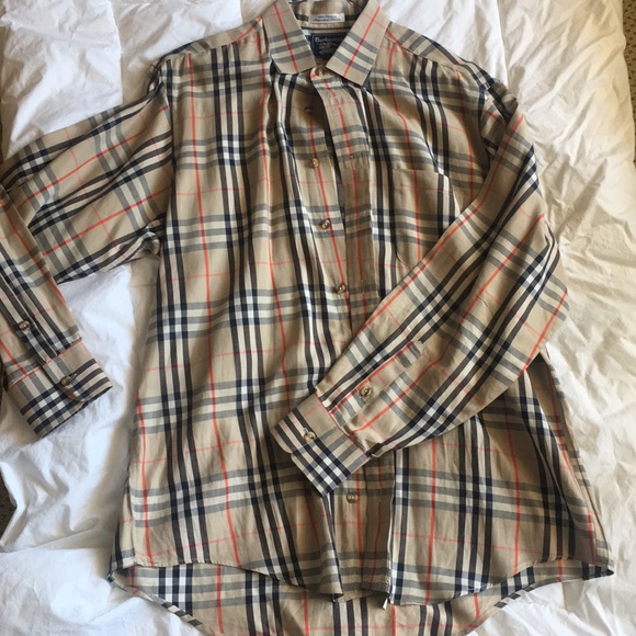 mens vintage burberry shirt